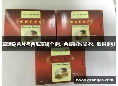 草珊瑚含片与西瓜霜哪个更适合缓解喉咙不适效果更好
